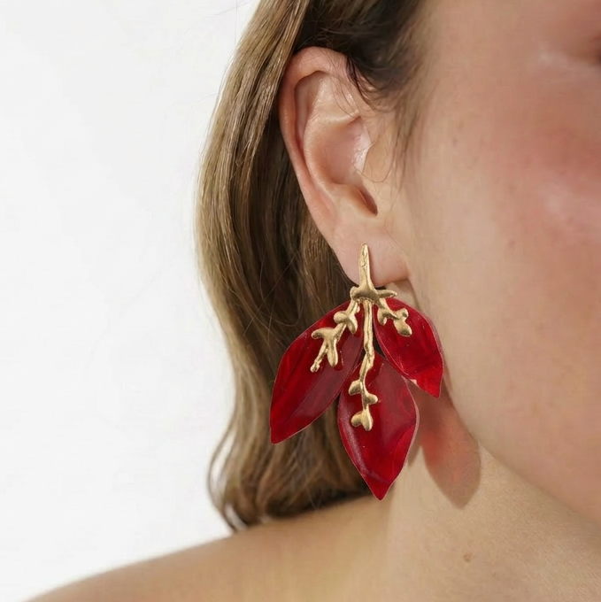Brinco Cherie Vermelho