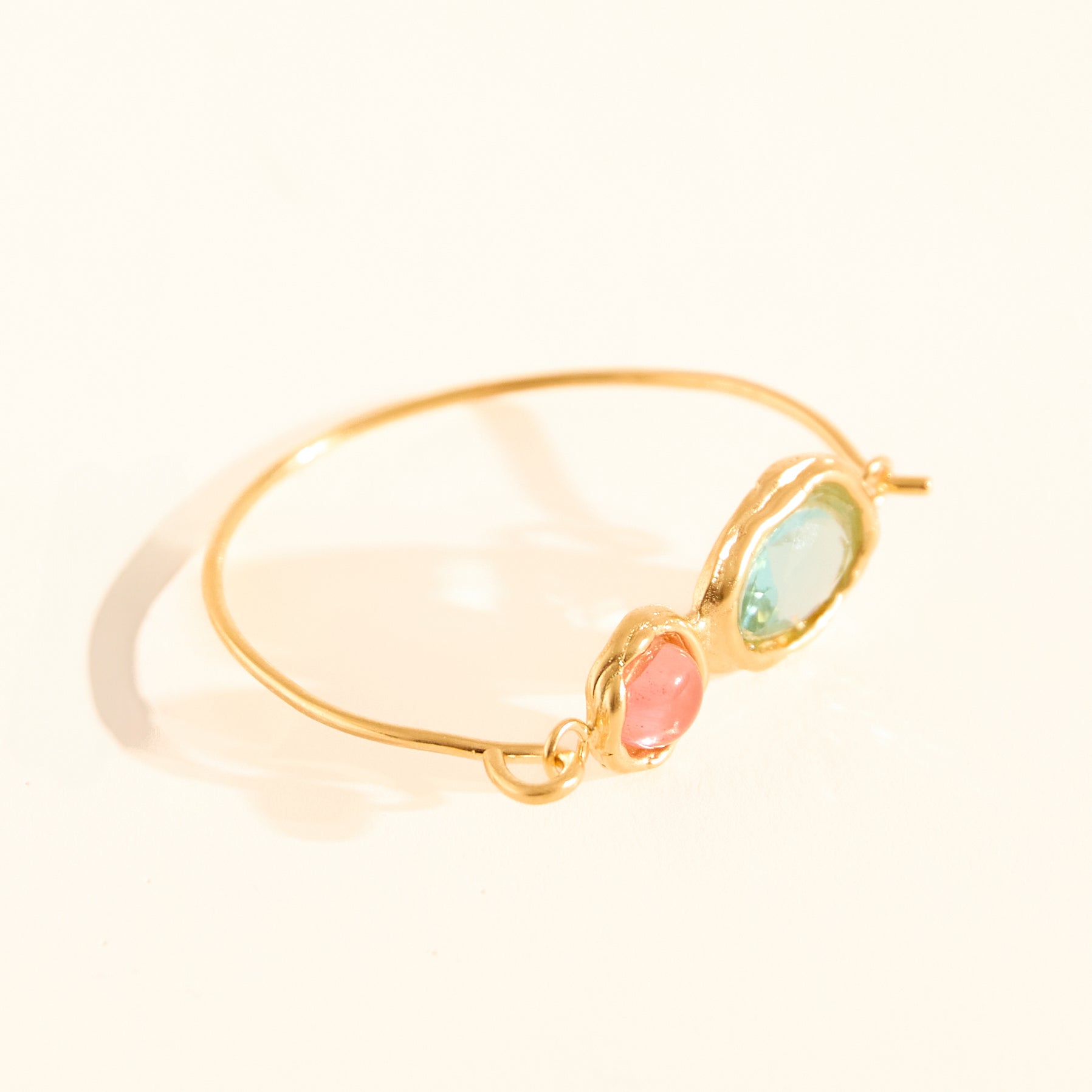 Bracelete Espelho Água Marinha/Rosé