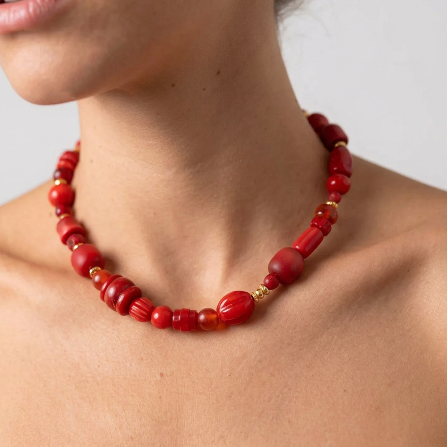 Colar Atol Vermelho