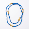 Colar Cardume 4 Peixes Azul