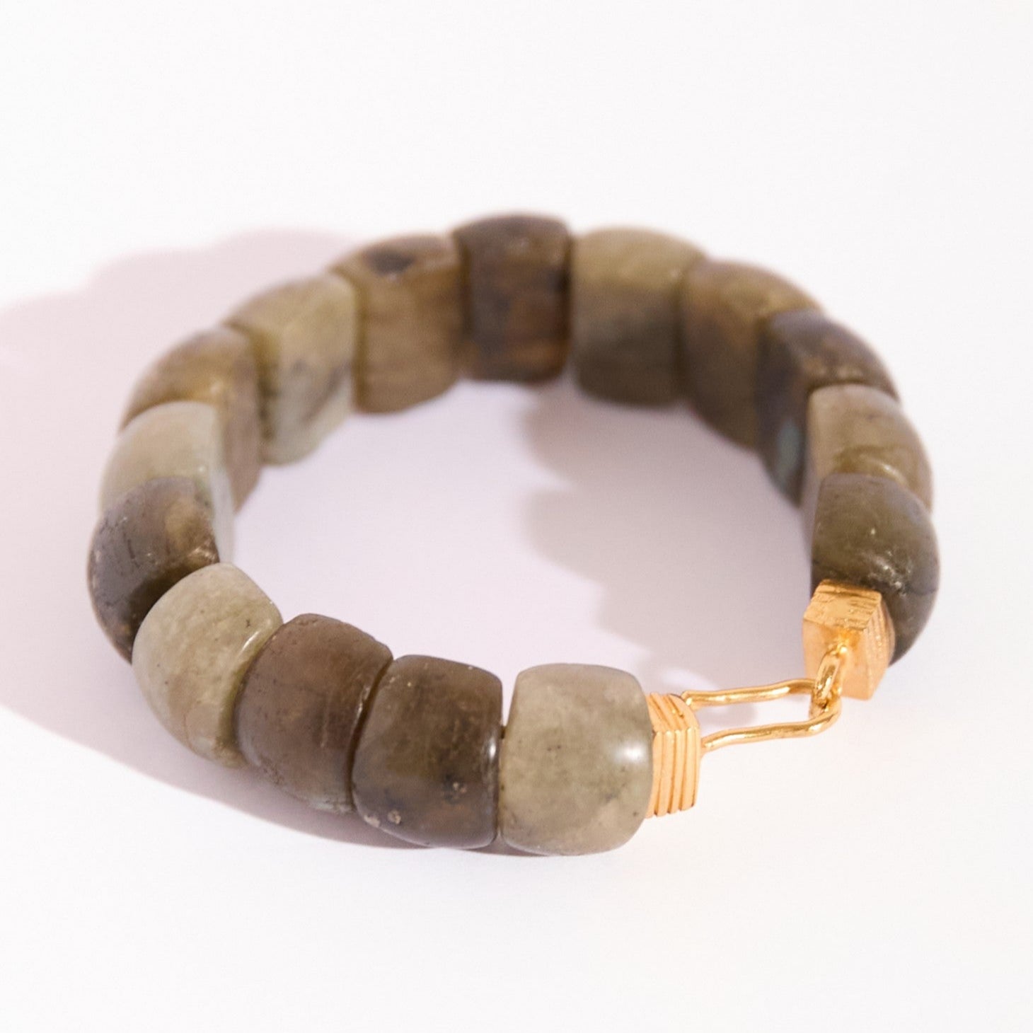 Bracelete Vitória P Quartzo Verde