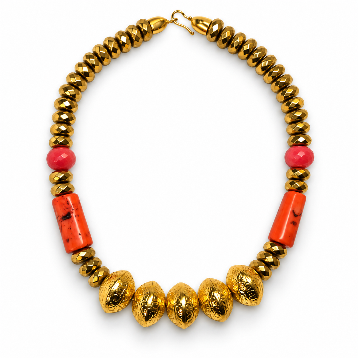 Colar Marrocos Coral