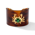 Bracelete Crab Tartaruga com Esmeralda