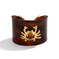 Bracelete Crab Tartaruga com Âmbar