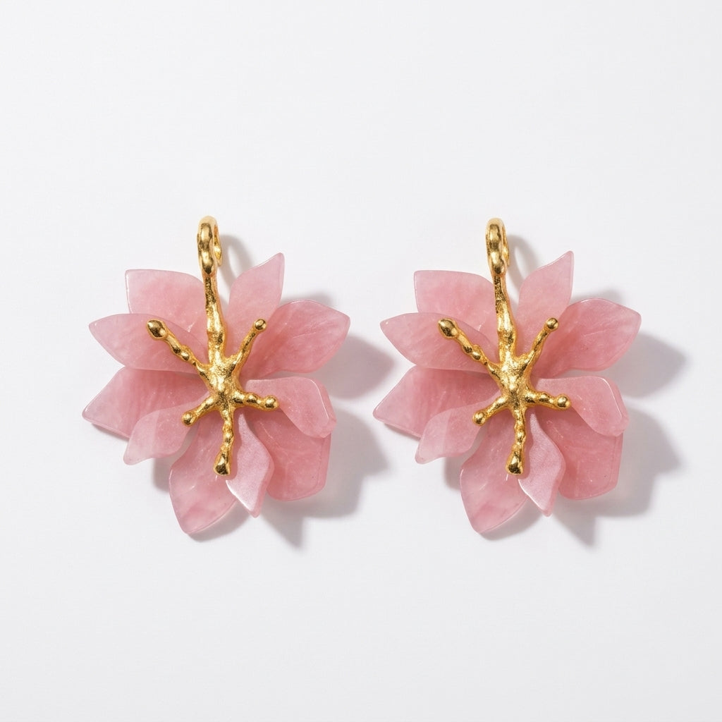 Brinco Ninfeia Rosa