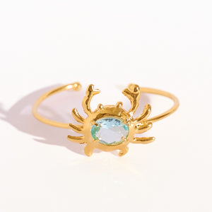 Bracelete Crab Água Marinha