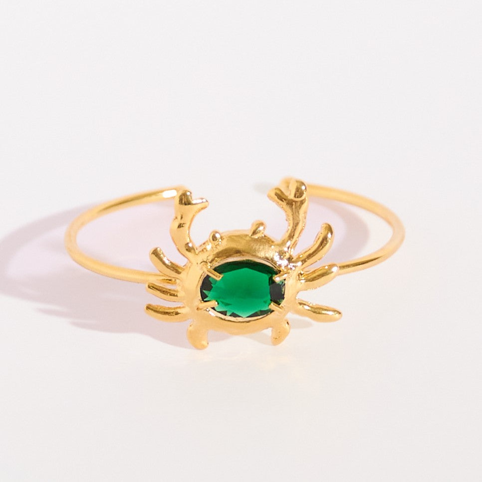 Bracelete Crab Esmeralda