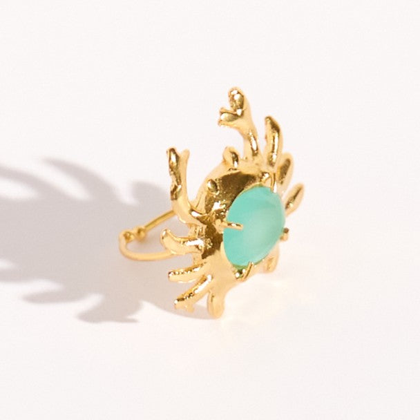 Anel Crab Turquesa