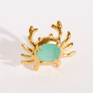 Anel Crab Turquesa
