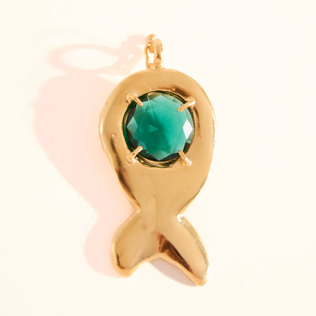 Pingente Manjuba Esmeralda