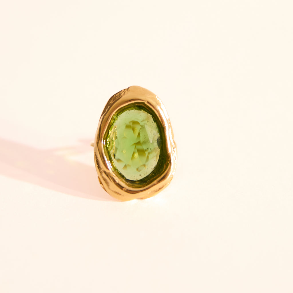 Anel Espelho Verde