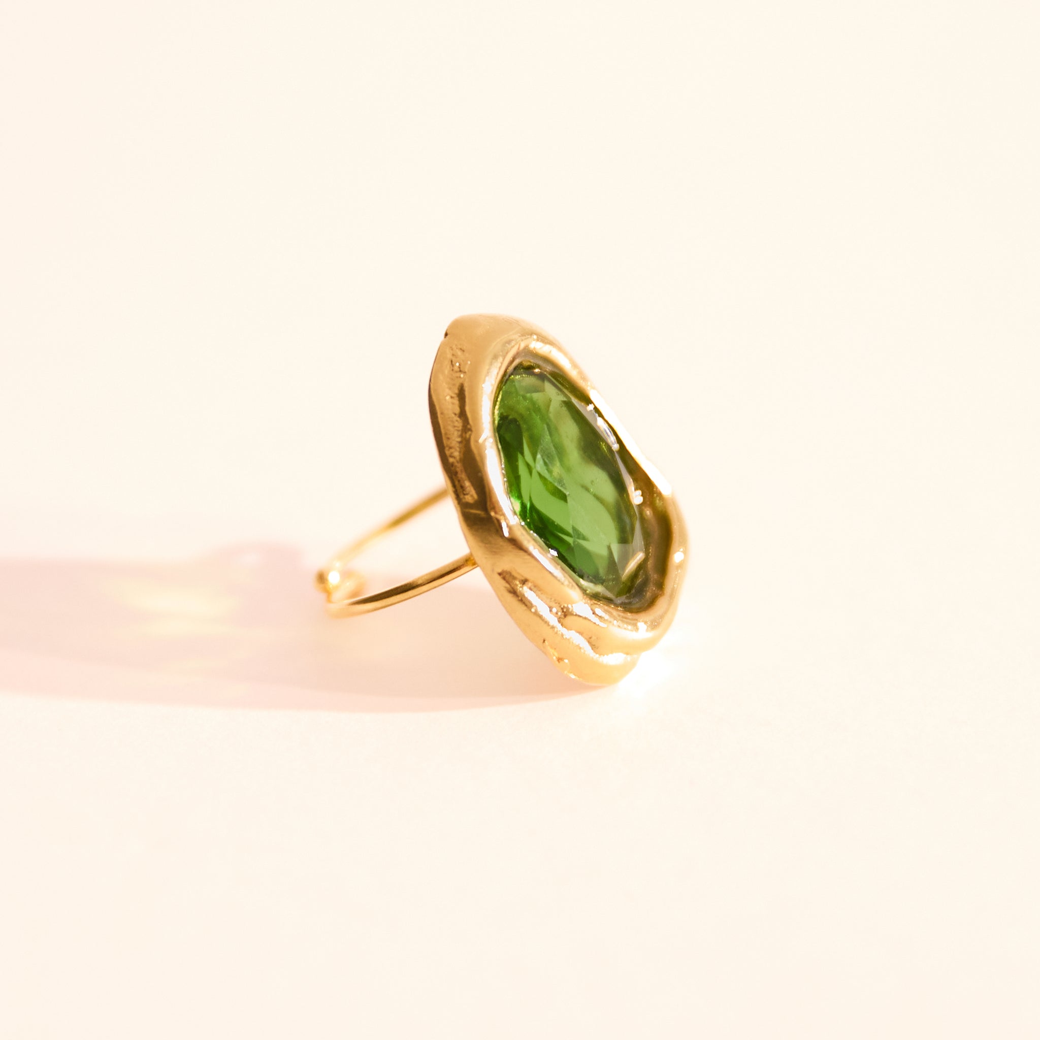 Anel Espelho Verde