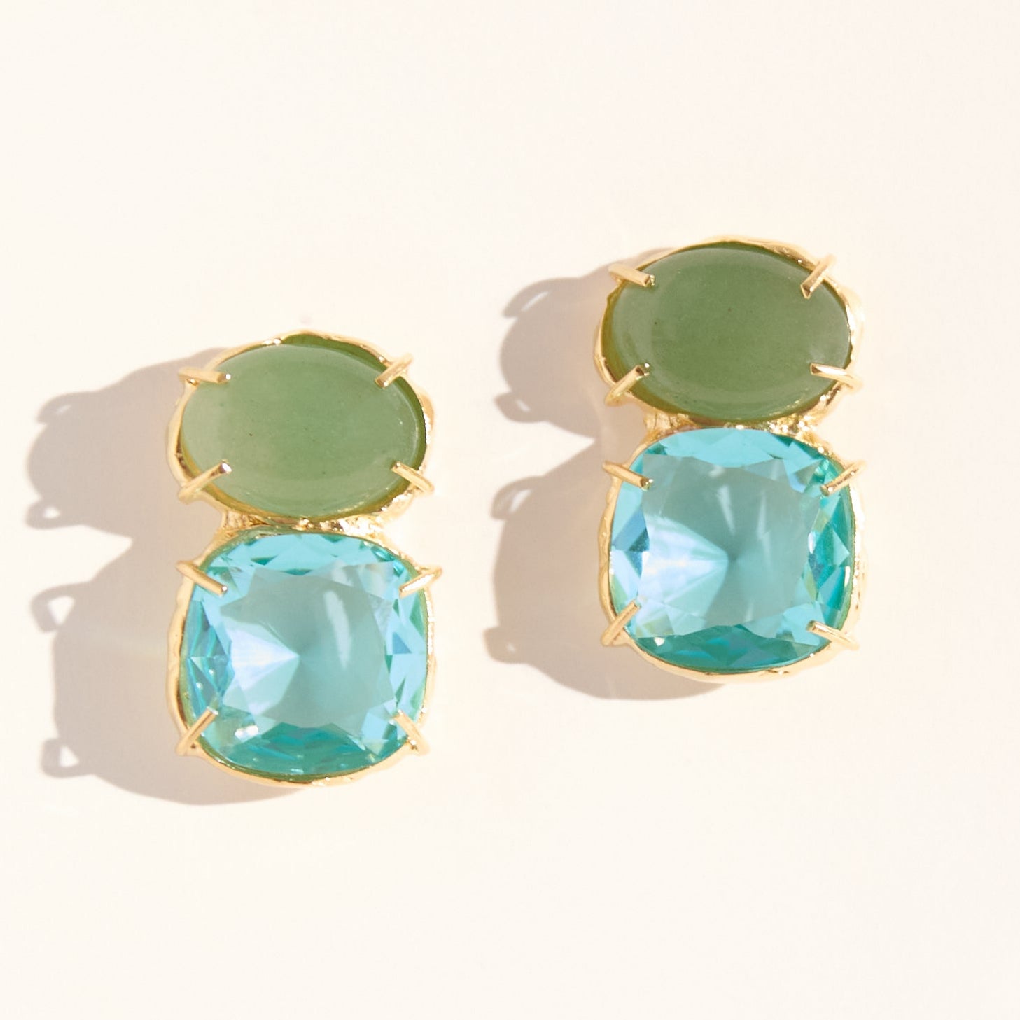 Brinco Sybelles Verde/Água Marinha