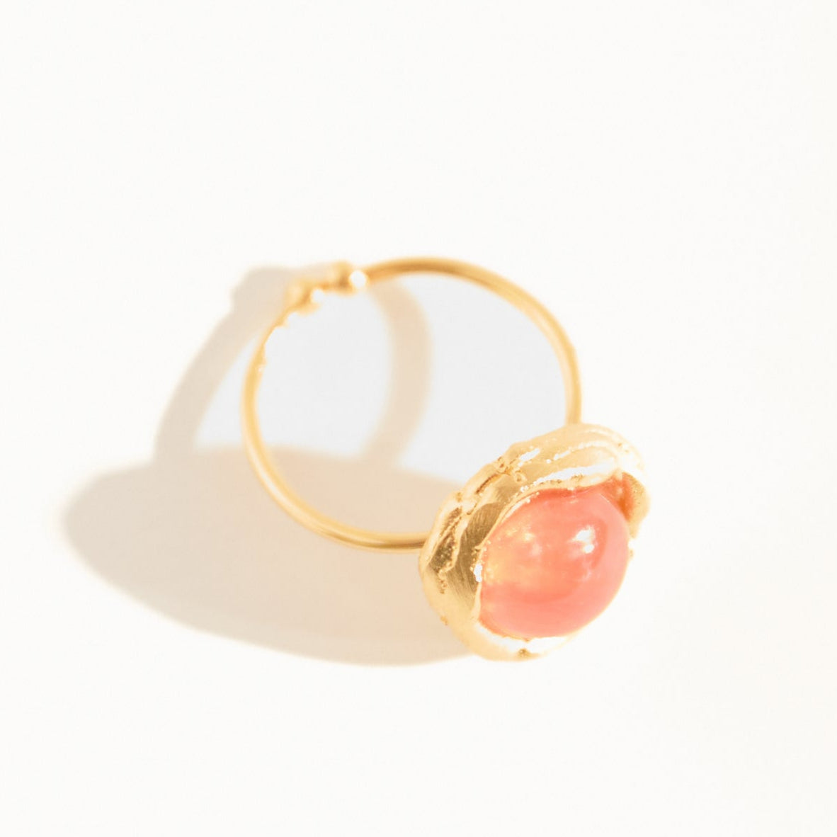 Anel Pipa Ágata Rosé