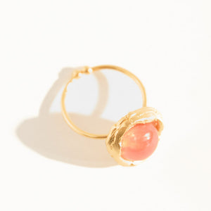 Anel Pipa Ágata Rosé