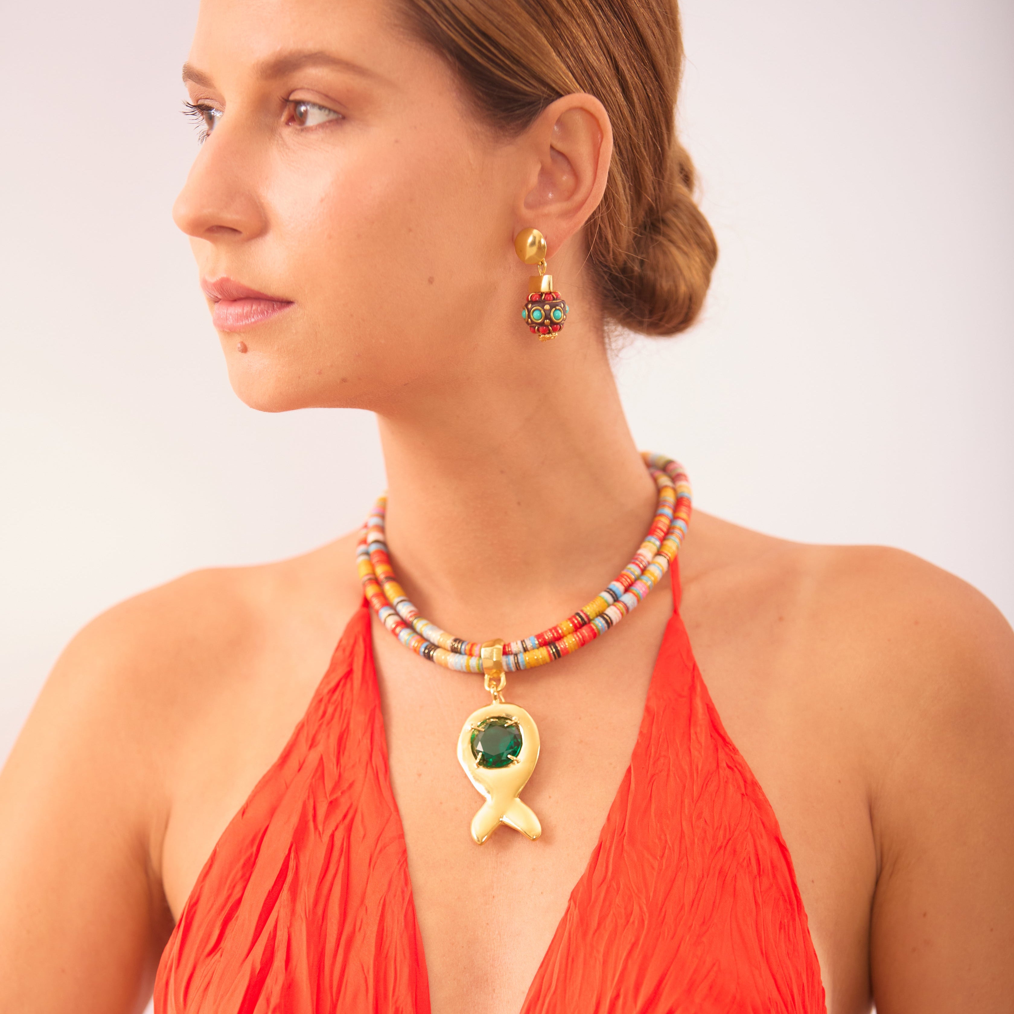 Pingente Manjuba Esmeralda