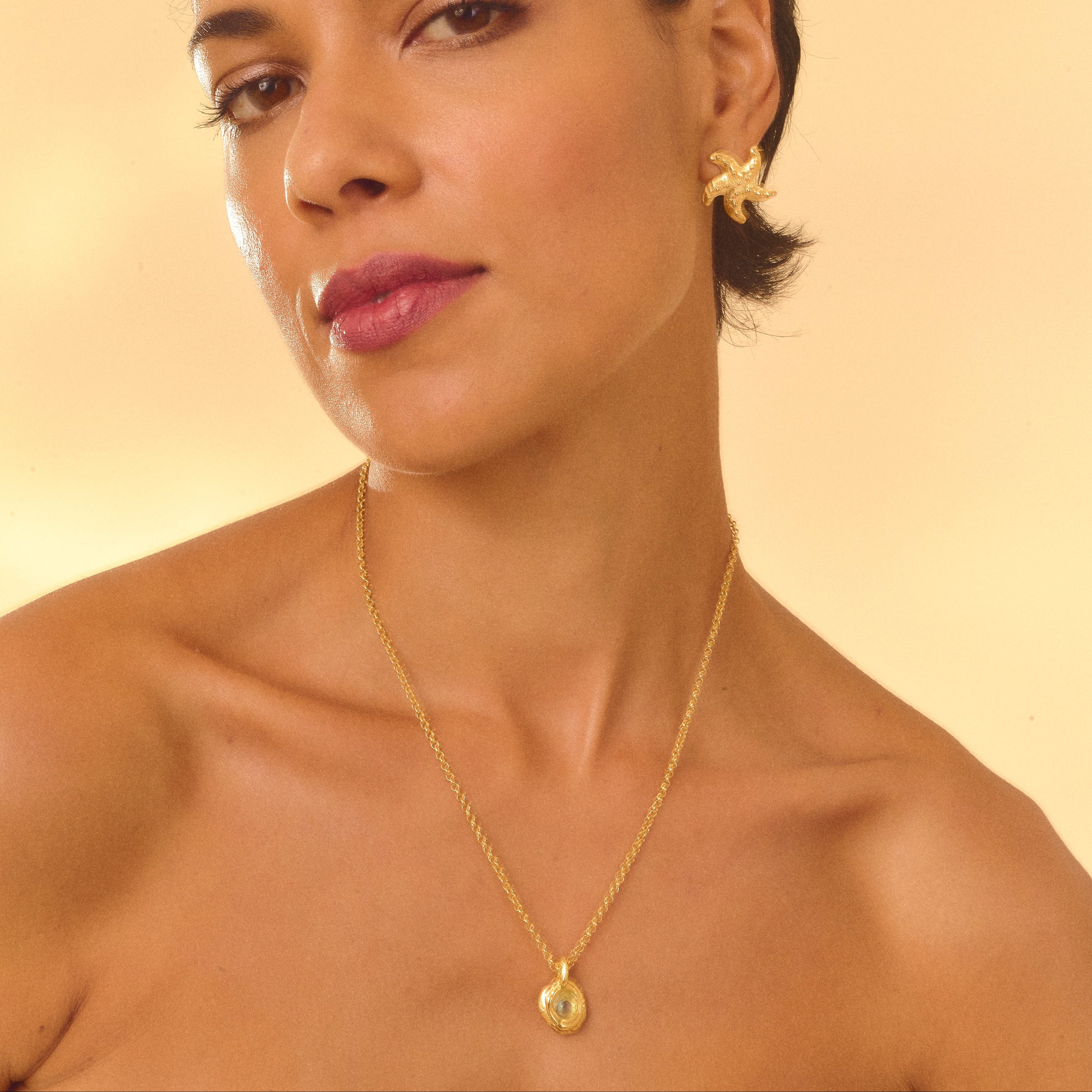 Colar Pipa Água Marinha