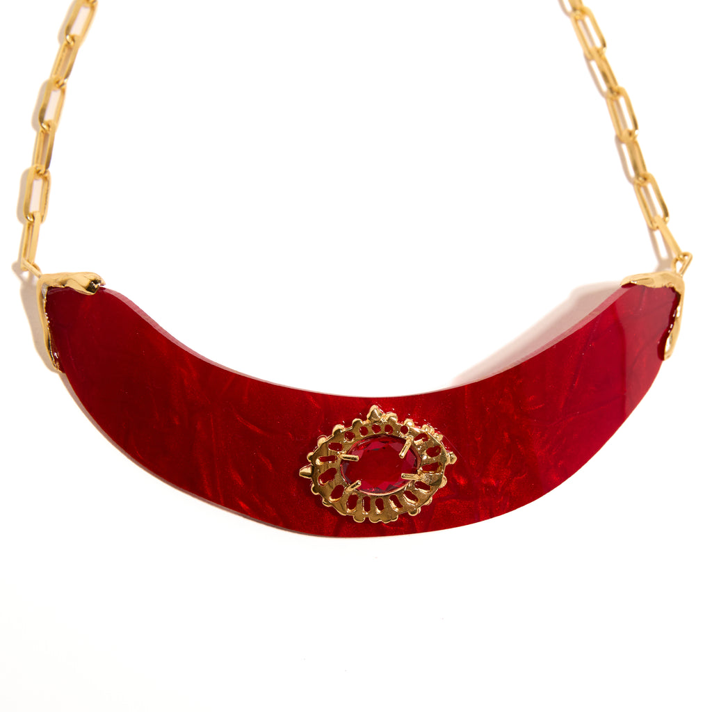 Choker Acaia Vermelho