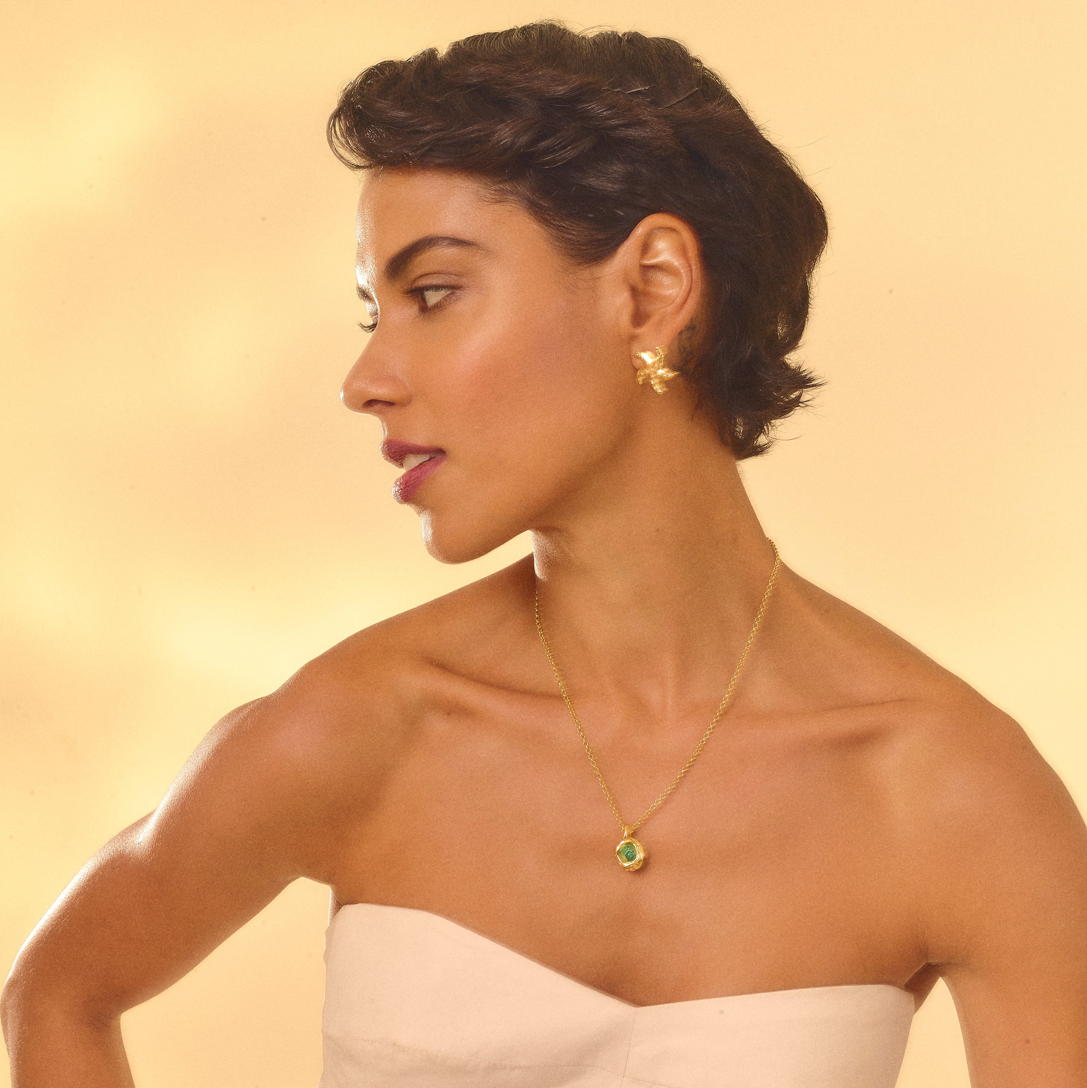 Colar Pipa Esmeralda