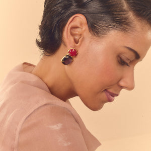 Brinco Sybelles Ametista/Vermelho