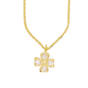 Colar Trefle Cristal Corrente