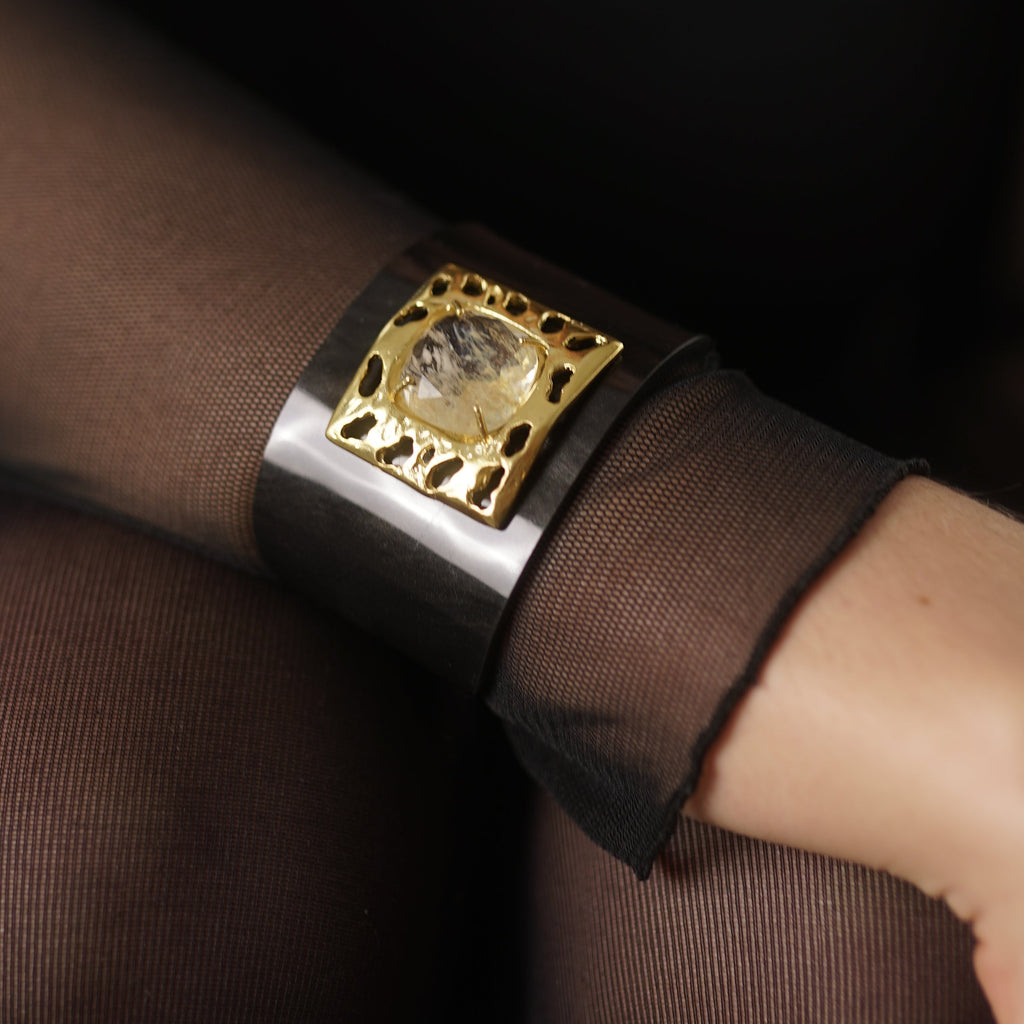 Bracelete Atlântida Preto/Rutilado