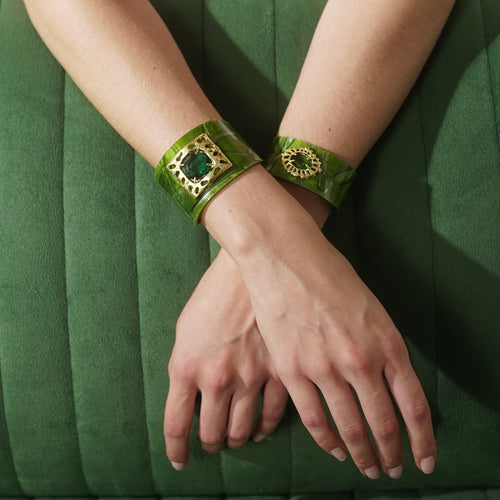 Bracelete Atlântida Verde/Esmeralda