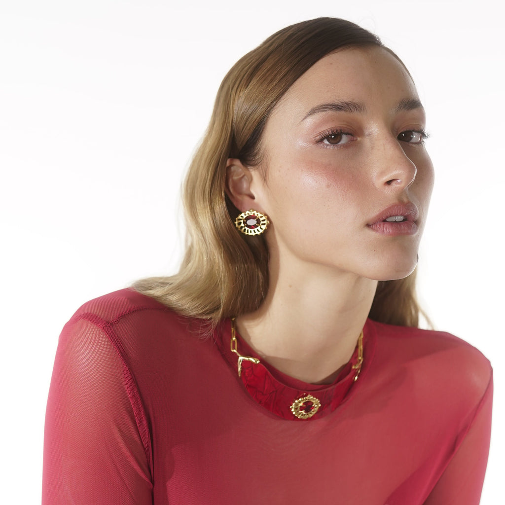 Choker Acaia Vermelho