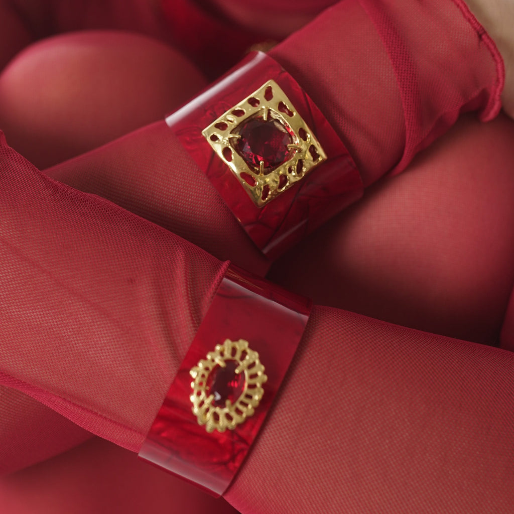 Bracelete Atlântida Vermelho/Rubi