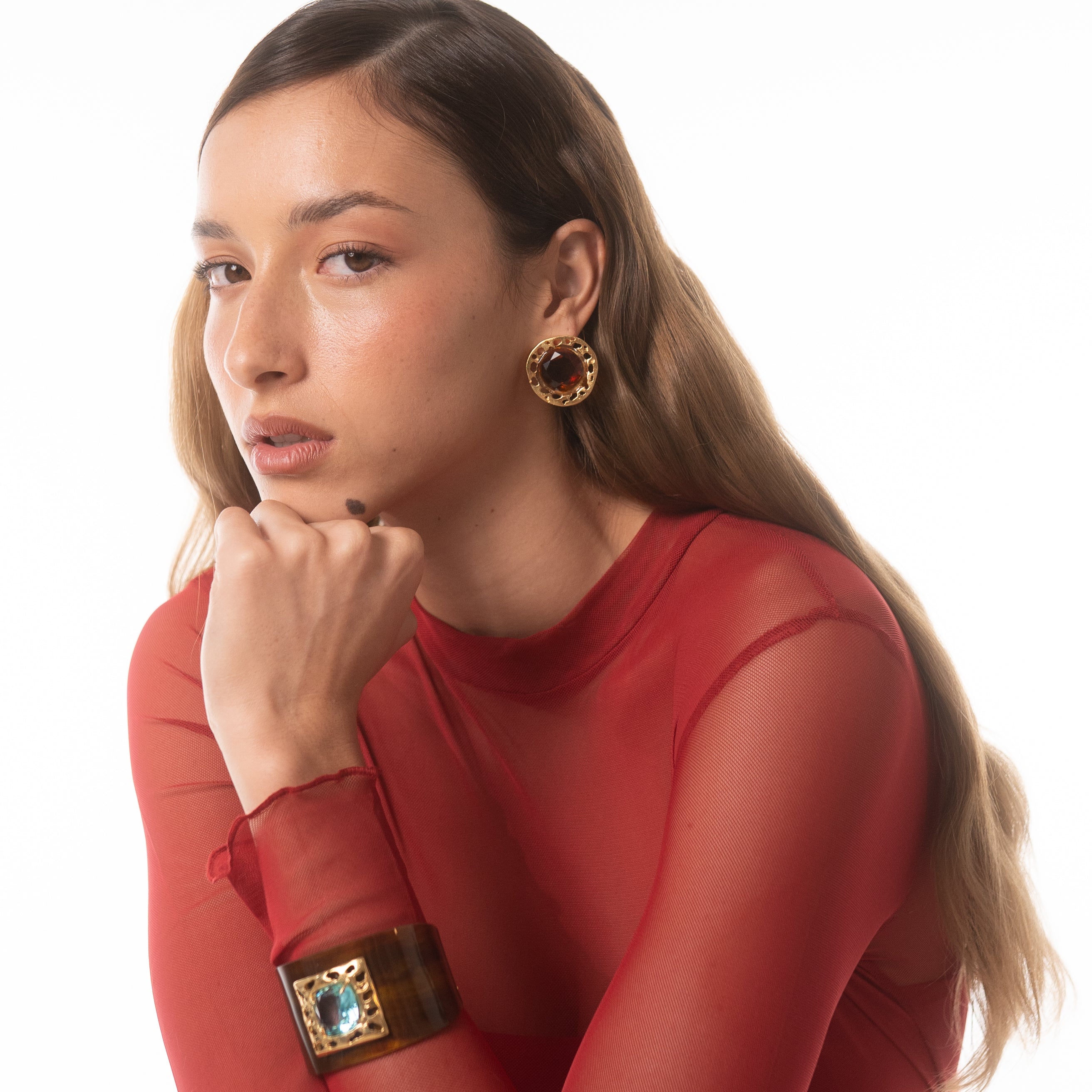 Brinco Sólon Âmbar