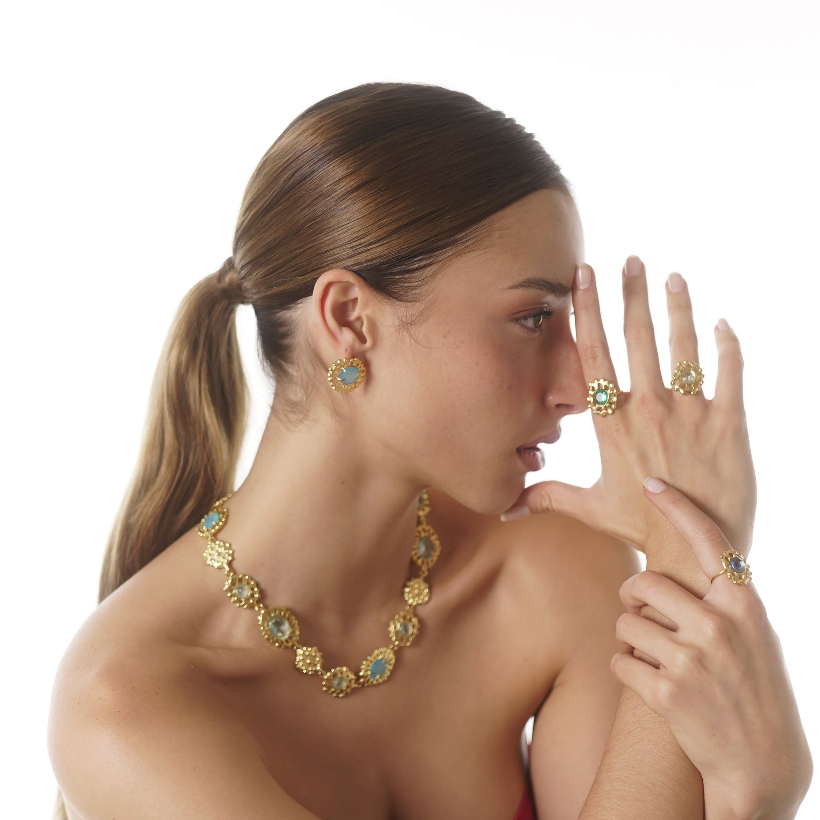 Colar Atlântida Água Marinha