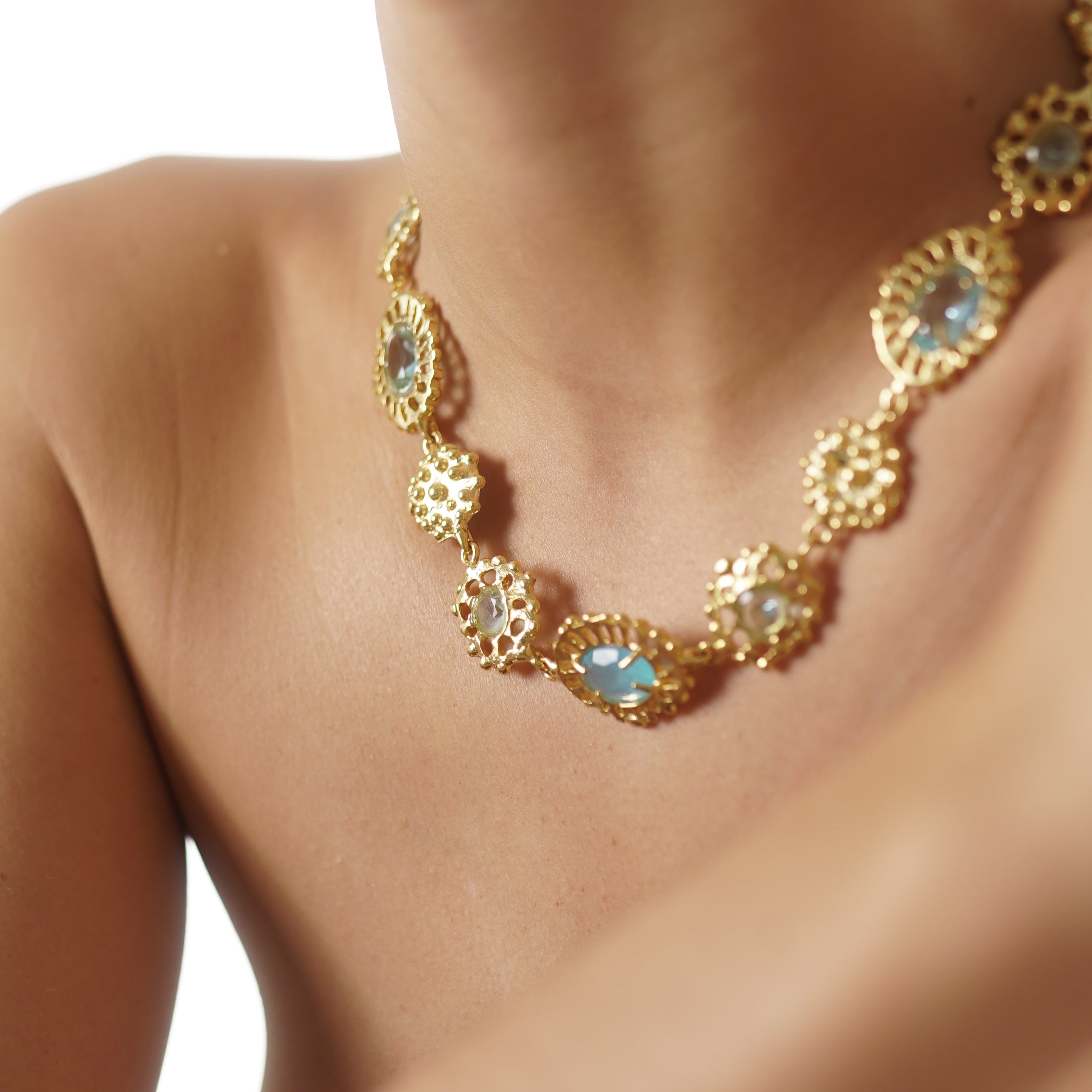 Colar Atlântida Água Marinha