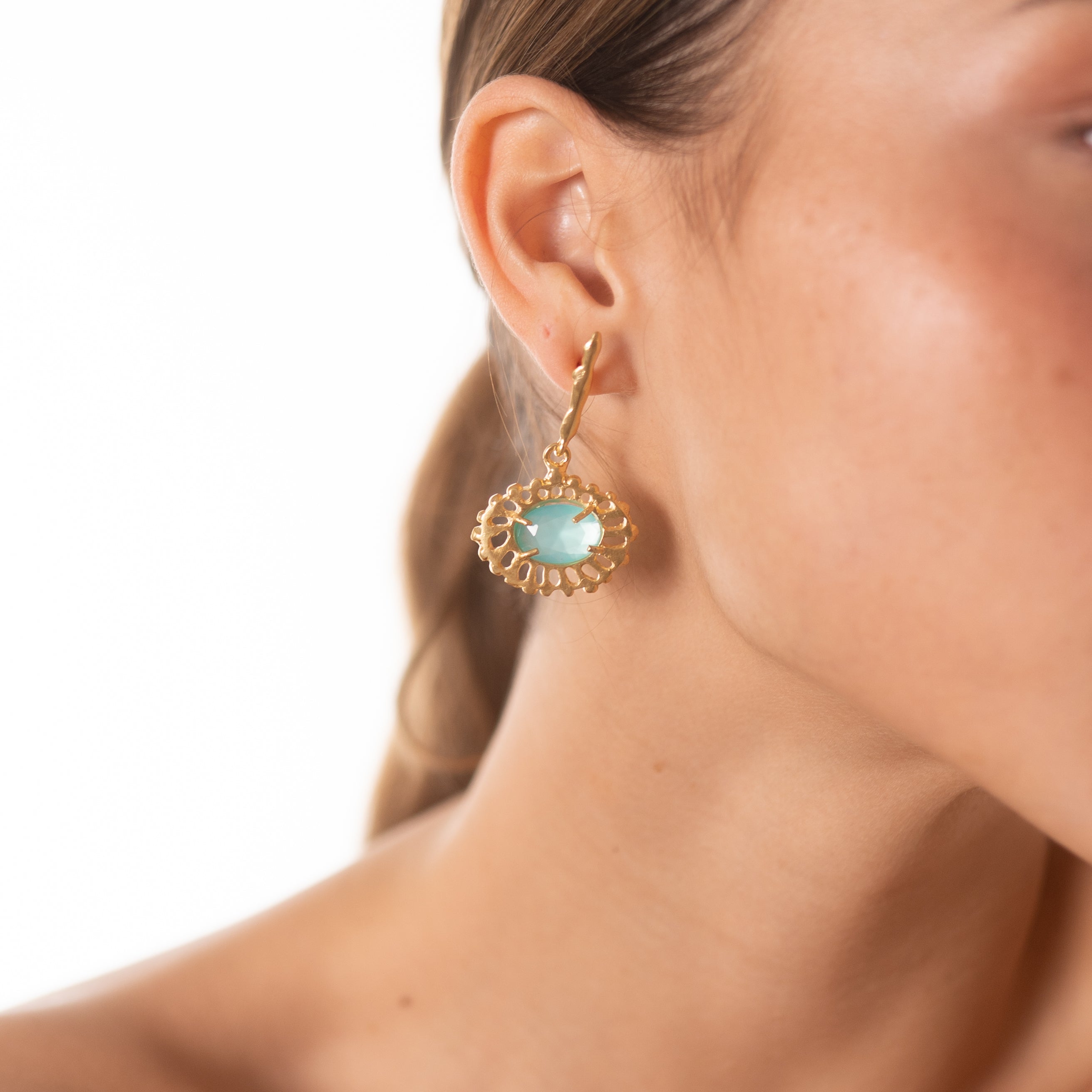 Brinco Acaia Haste Turquesa