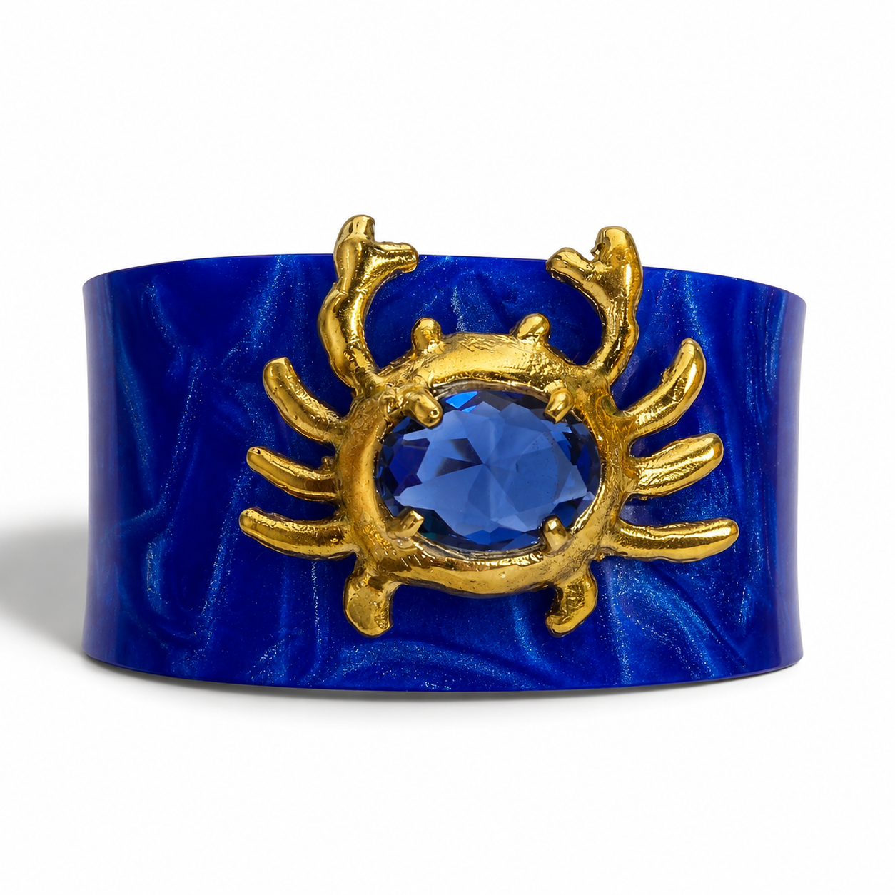 Bracelete Crab Azul com Safira
