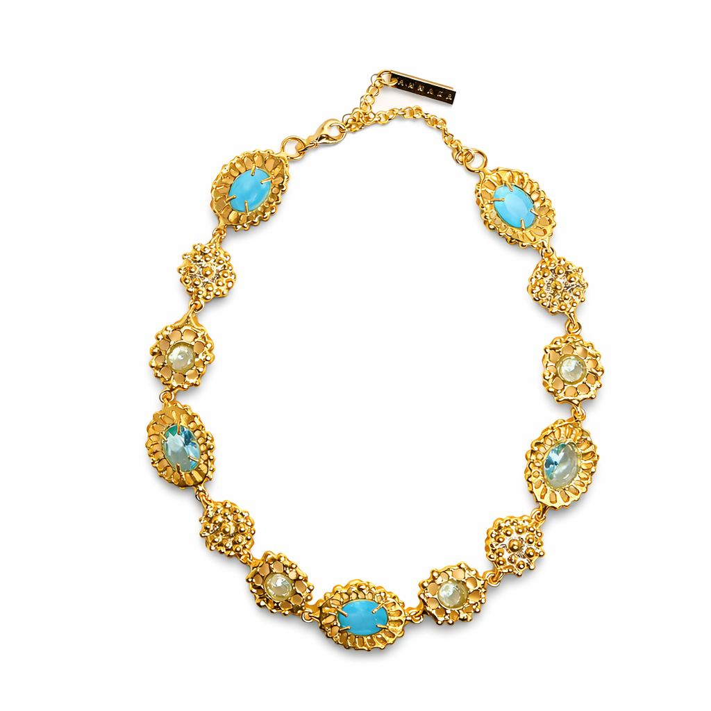 Colar Atlântida Água Marinha