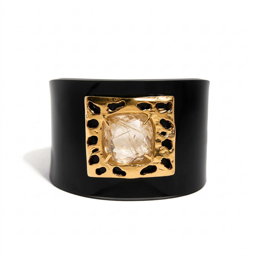 Bracelete Atlântida Preto/Rutilado