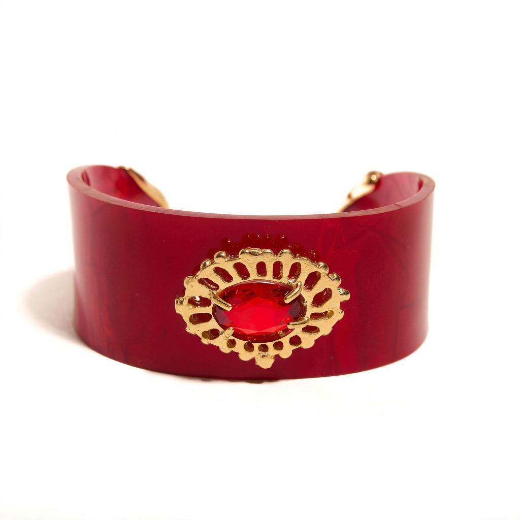 Bracelete Acaia Vermelho/Rubi