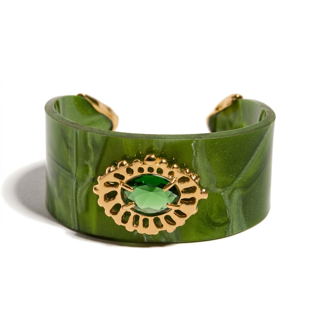 Bracelete Acaia Verde/Esmeralda