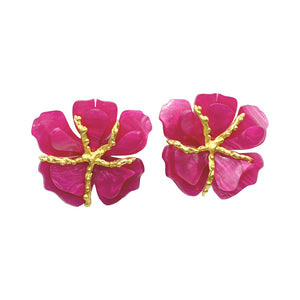 Brinco Orquídea Pink M