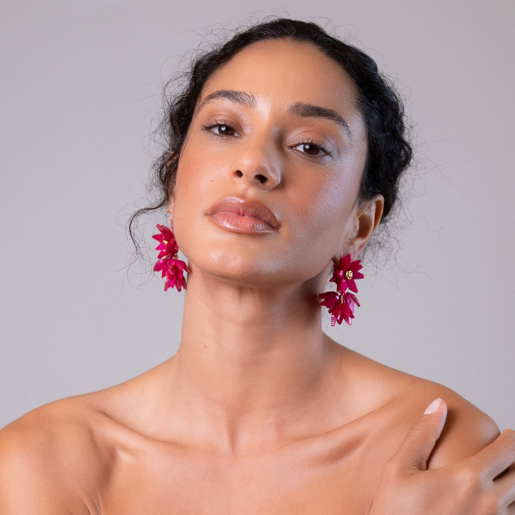 Brinco Cacho Pink P